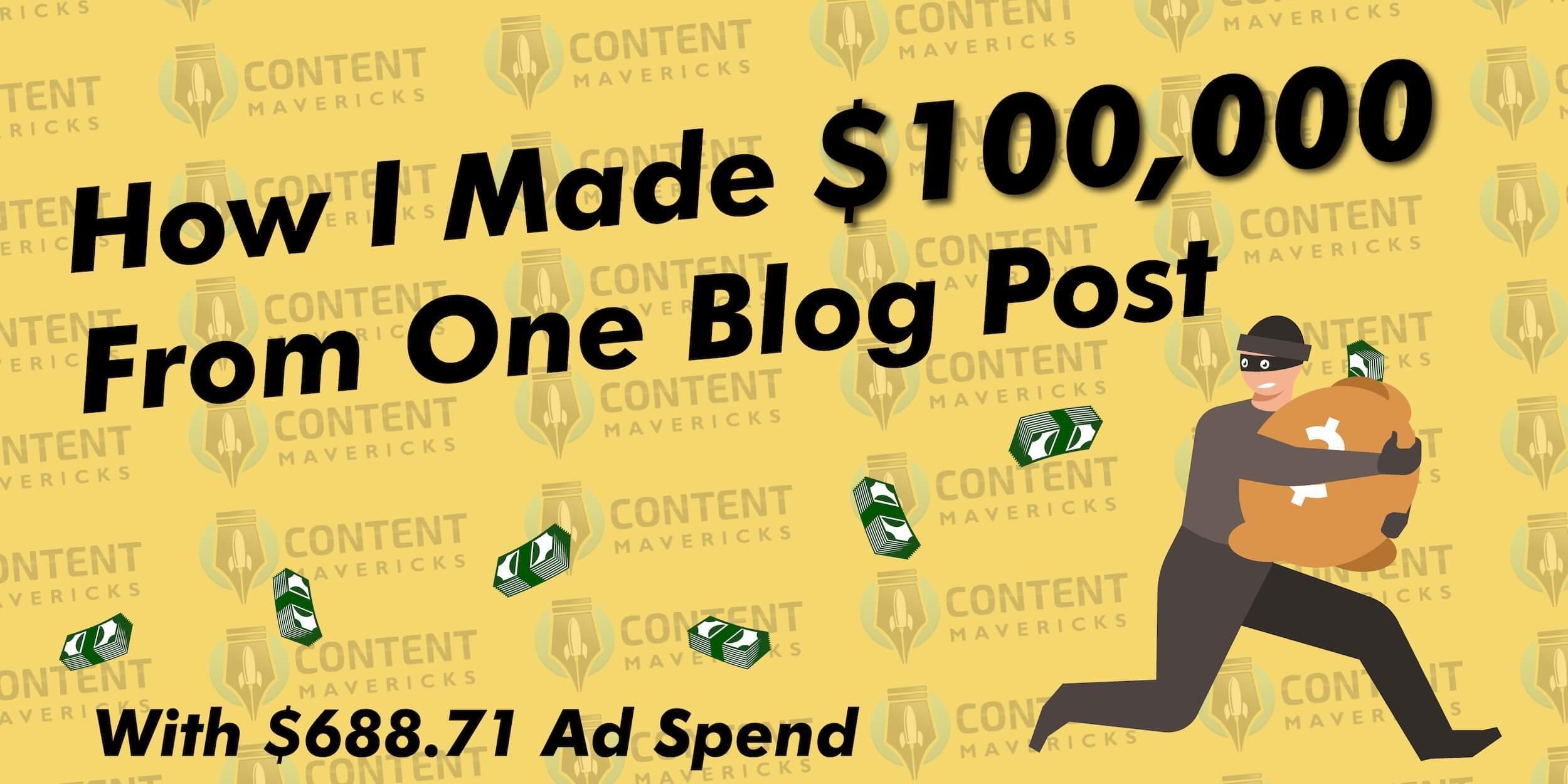 Add The $100,000 Blog Post Case Study To My Order